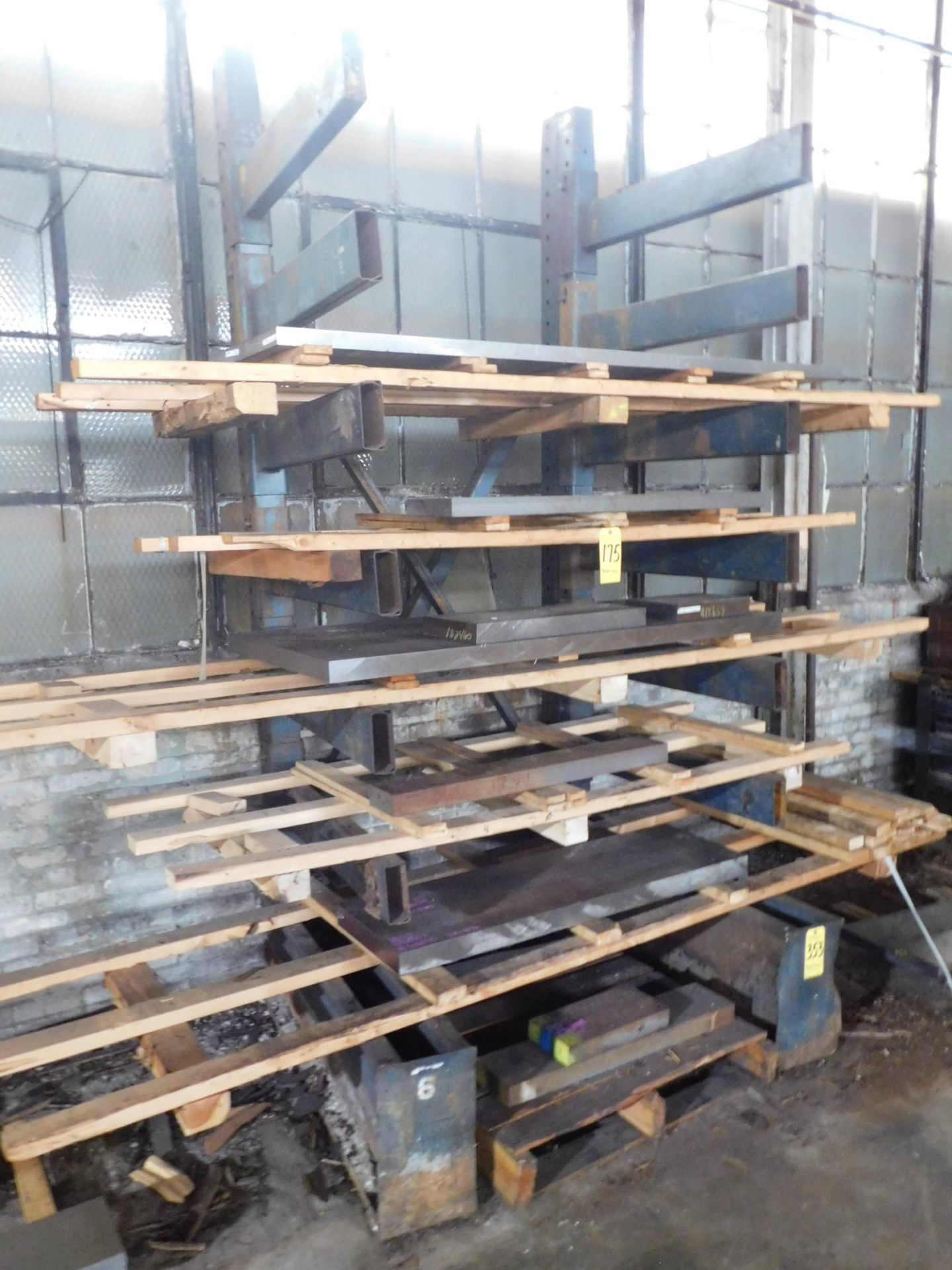 Cantilever Rack, 10' High X 56" Wide X 56" Deep, with (12) 4' Arms