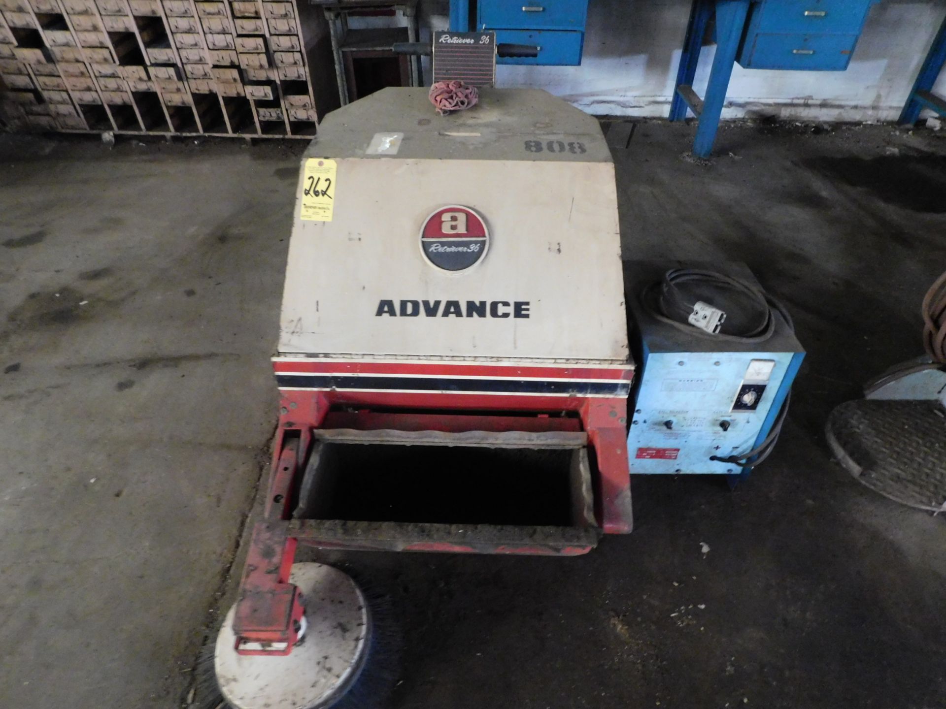 Advance Retriever 36 Electric Floor Sweeper with Charger, No Batteries