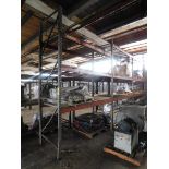Pallet Shelving, (3) Sections, 12' High X 8' Wide X 42" Deep, Wire Decking, No Contents