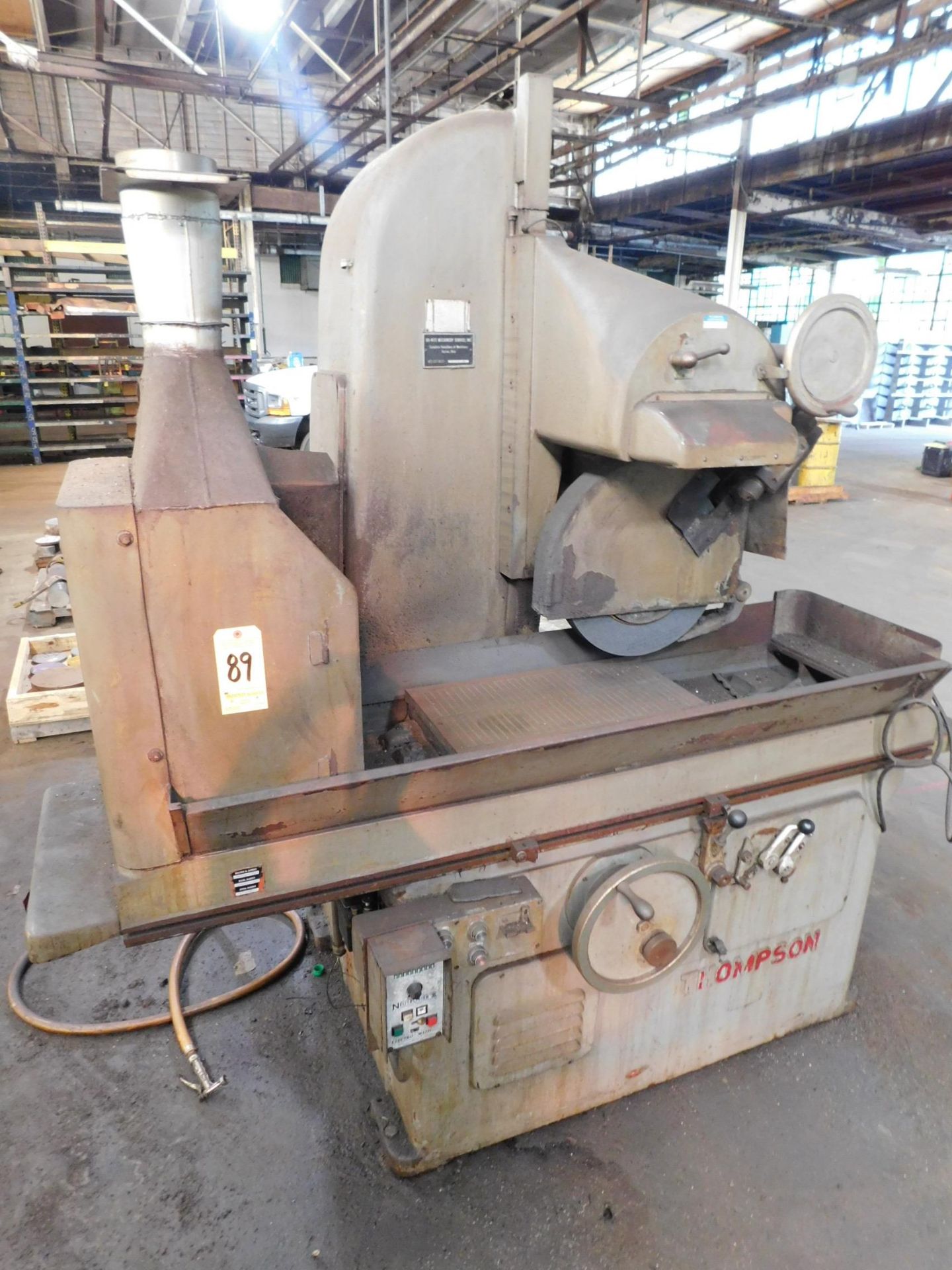 Thompson 14” X 24” Hydraulic Surface Grinder, s/n 586039, Electric Chuck, Dresser - Image 2 of 7