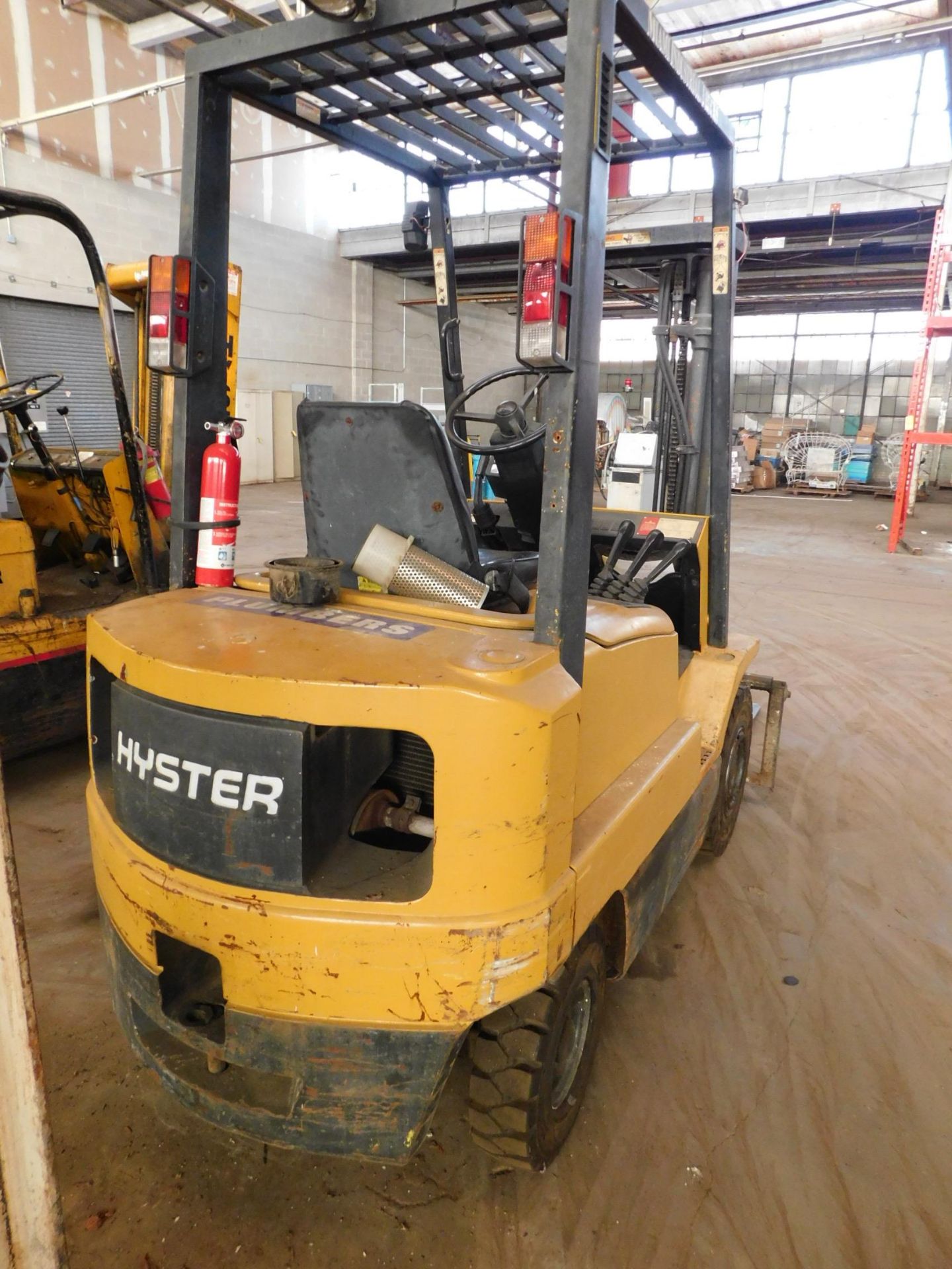 Hyster Model H35XM Forklift, s/n D001H01985R, 3,500 Lb. Capacity, Gasoline, Solid Pneumatic Tire, - Image 5 of 10