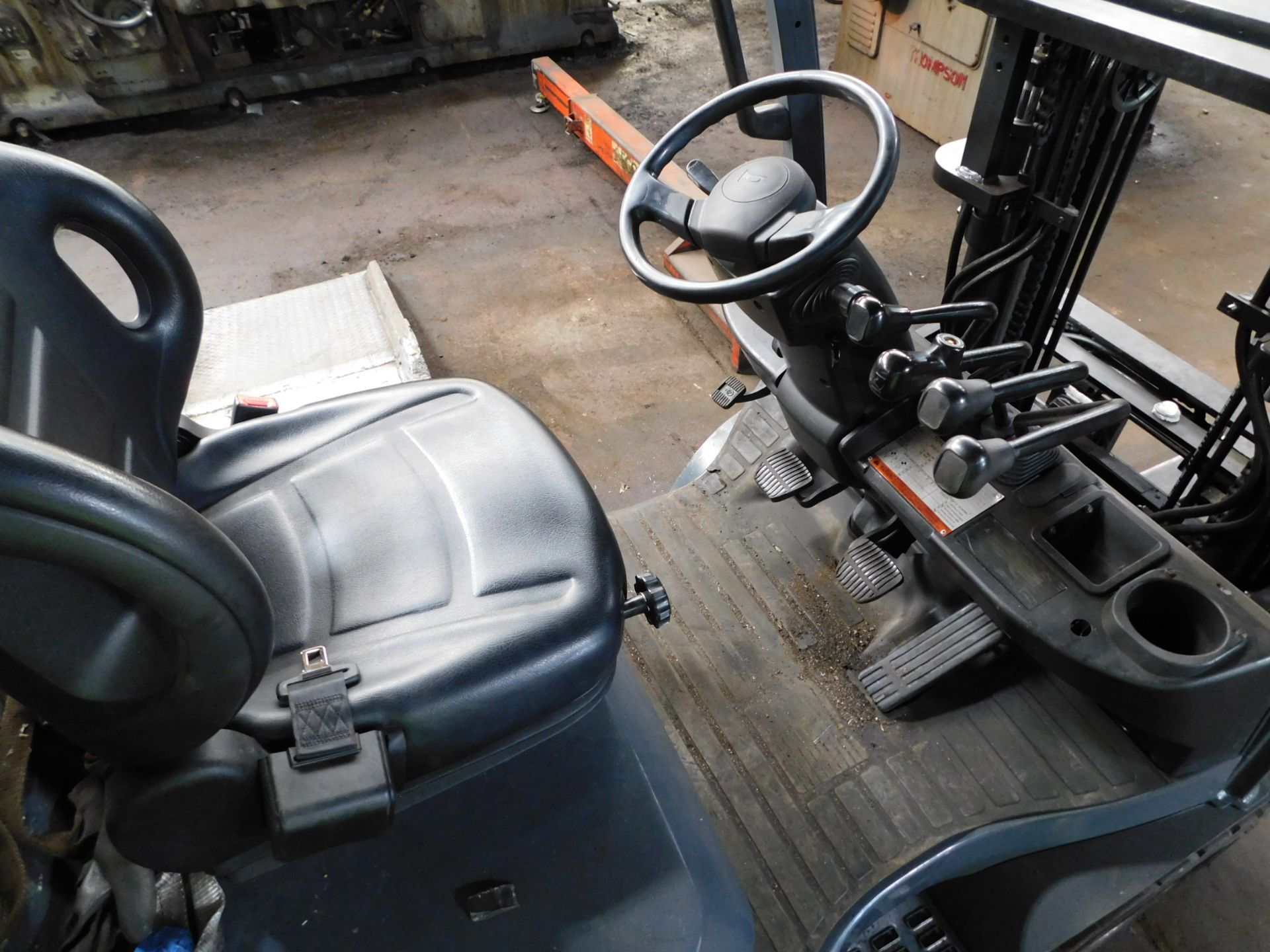Toyota Model 8FGCU20 Forklift, s/n 30388, 4,000 Lb. Capacity, LP, Hard Tire, Short Mast, Side Shift - Image 9 of 16