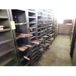 Contents of Precision Ground Stock on (8) Sections of Shelving