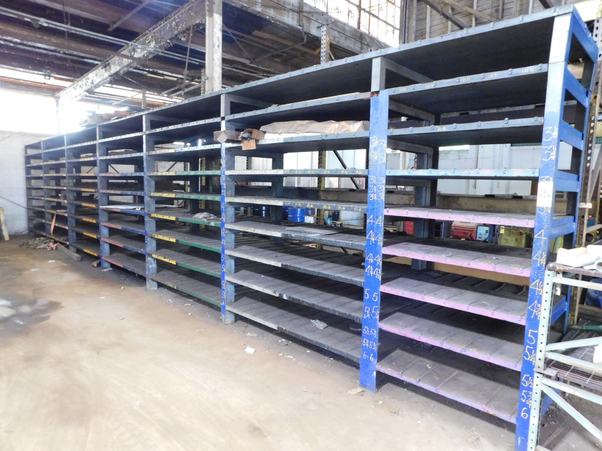 Shelving Unit, 6 Sections, 108" High X 80" Wide X 36" Deep, Bolt Together Construction