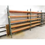 Pallet Shelving, 2 Sections, 8' High X 7' Wide X 2' Deep, Plus Misc. Pieces