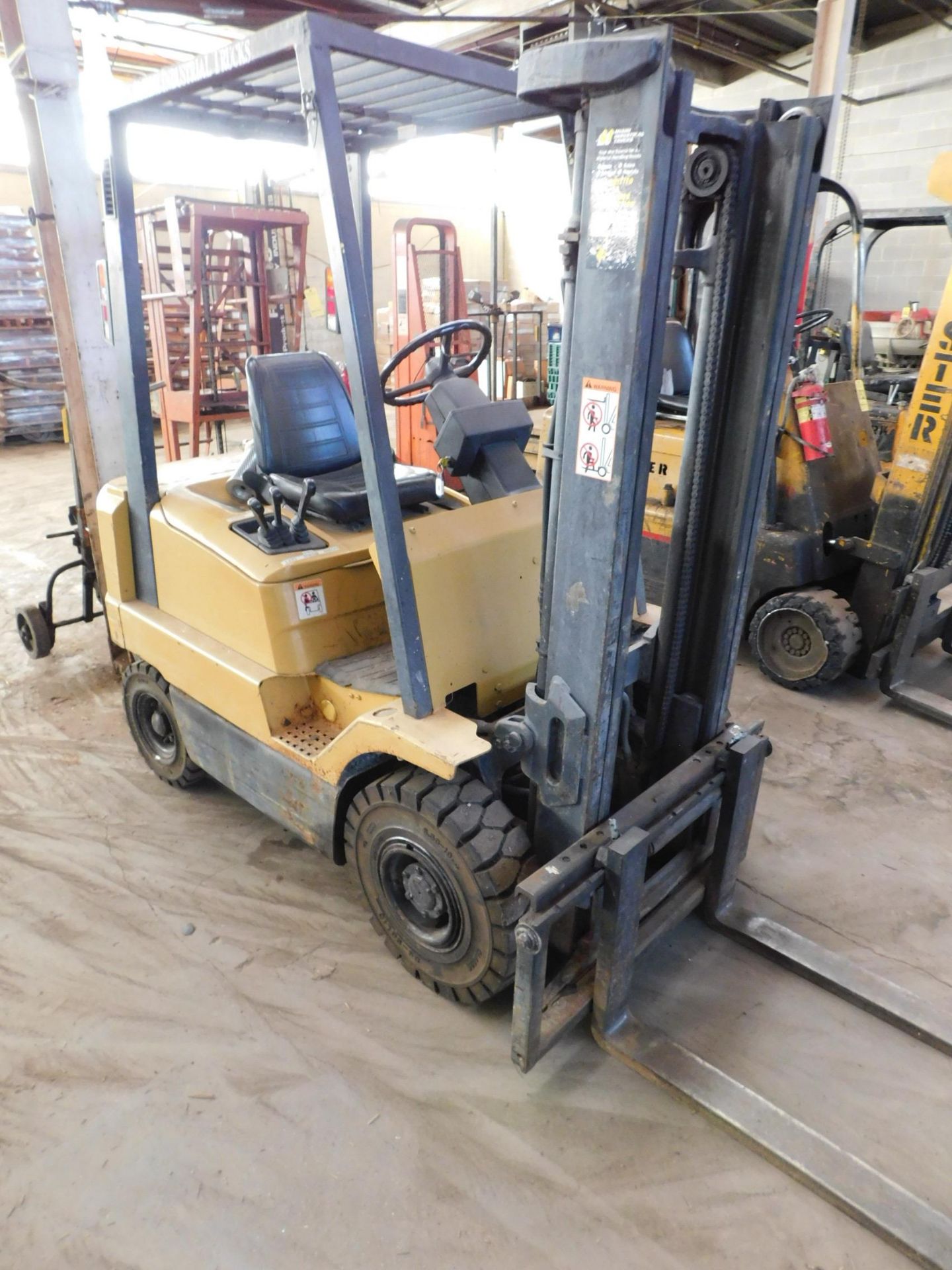 Hyster Model H35XM Forklift, s/n D001H01985R, 3,500 Lb. Capacity, Gasoline, Solid Pneumatic Tire, - Image 3 of 10