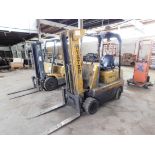 Hyster Model 50 Fork Lift, s/n Unknown, 5,000 Lb. Capacity, 3-Stage Mast, 42" Forks, Hard Tire,