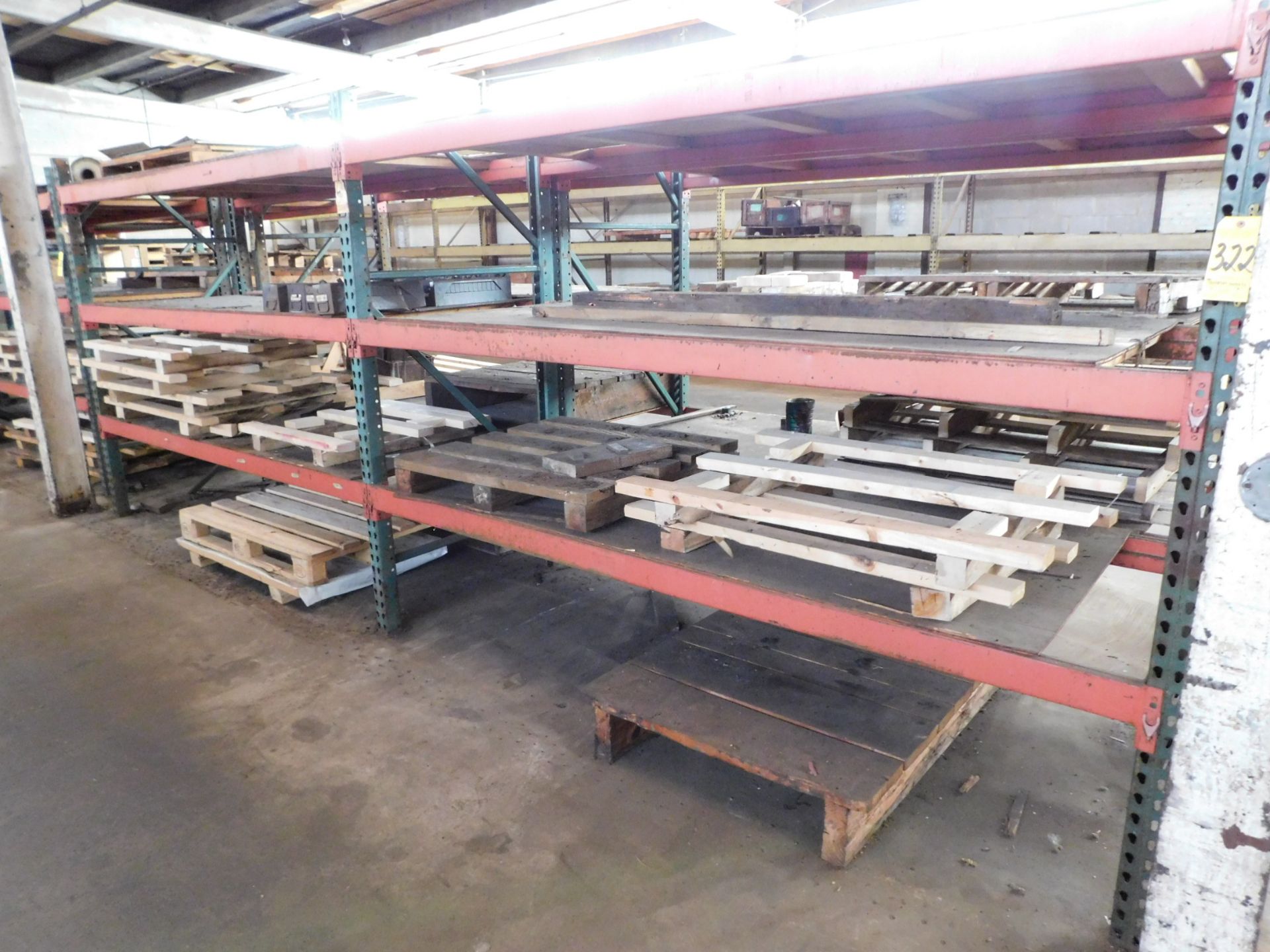 Pallet Shelving , 2 Sections, 7' H X 9' Wide X 42" Deep