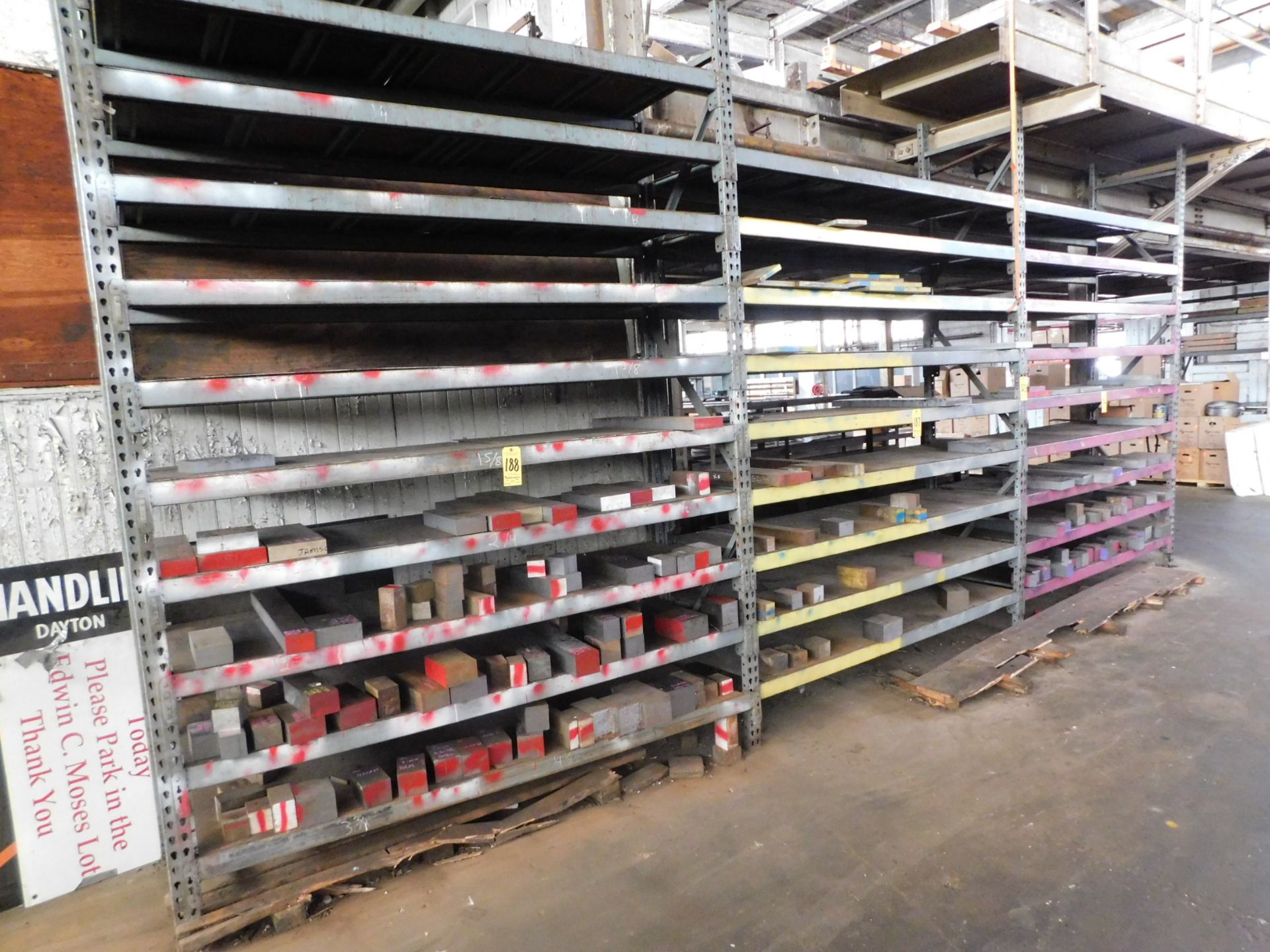Pallet Shelving, 3 Sections, 11' H X 90" Wide X 28" Deep