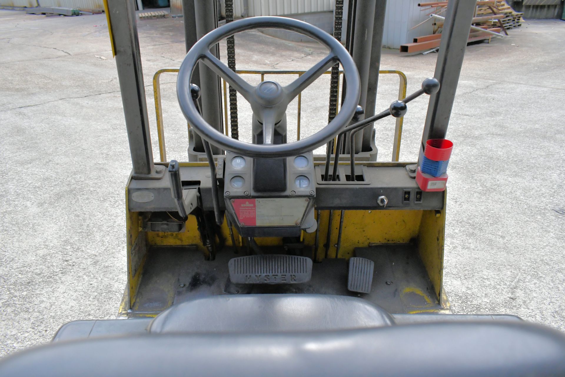 Hyster Model 550XL, 5,600-Lbs. x 131" Lift Capacity LP Gas Fork Lift Truck, S/n C187V10018R, 2-Stage - Image 4 of 7