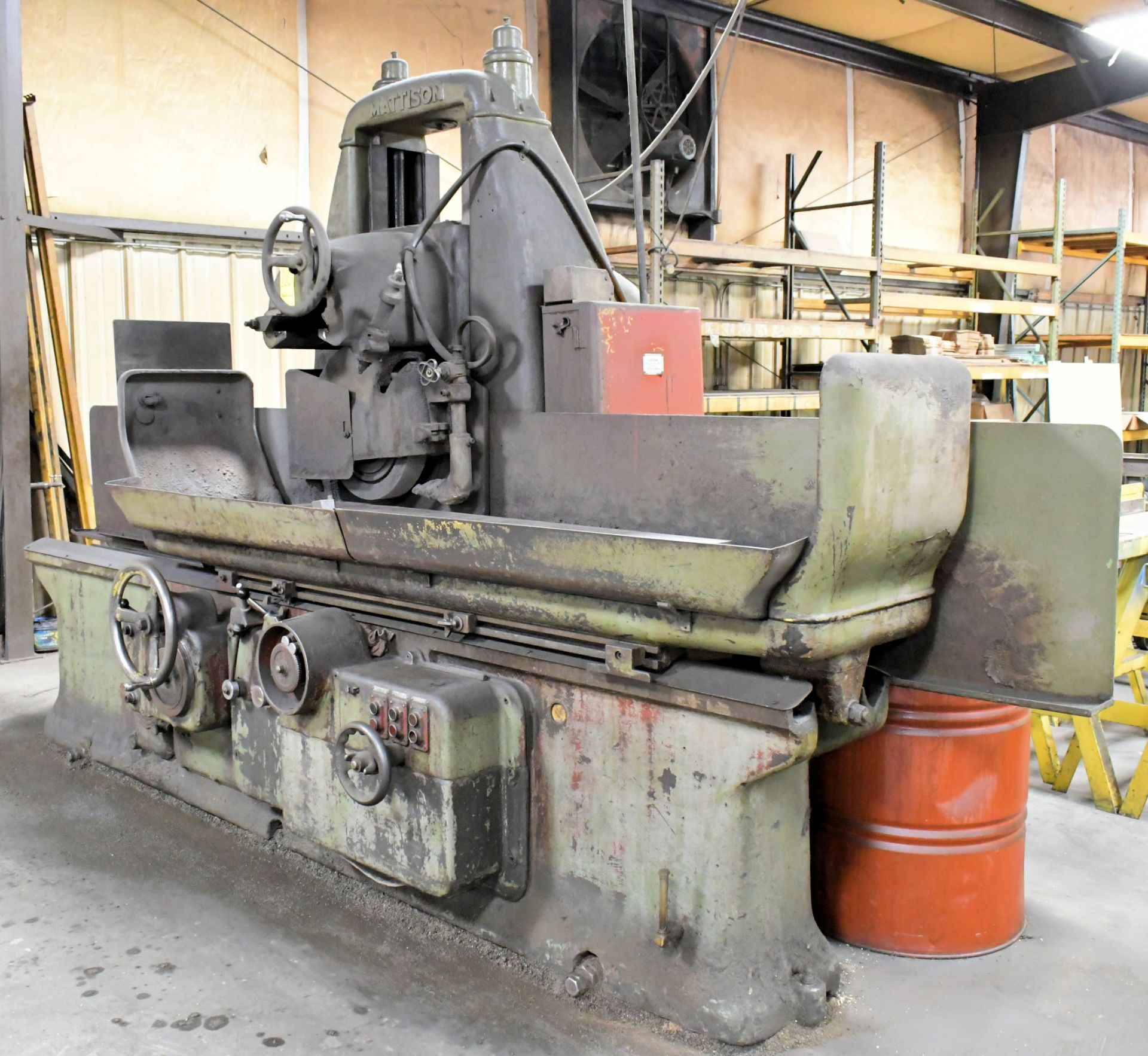 Mattison 14" x 54" Hydraulic Surface Grinder, Electric Chuck with Controls, Coolant - Image 2 of 4