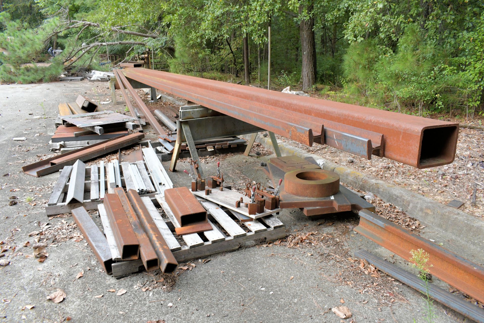 Lot-Steel Plates, C-Channel, Hollow Square and Rectangular Tube Stock, Hollow Round Tube Stock, ( - Image 2 of 8