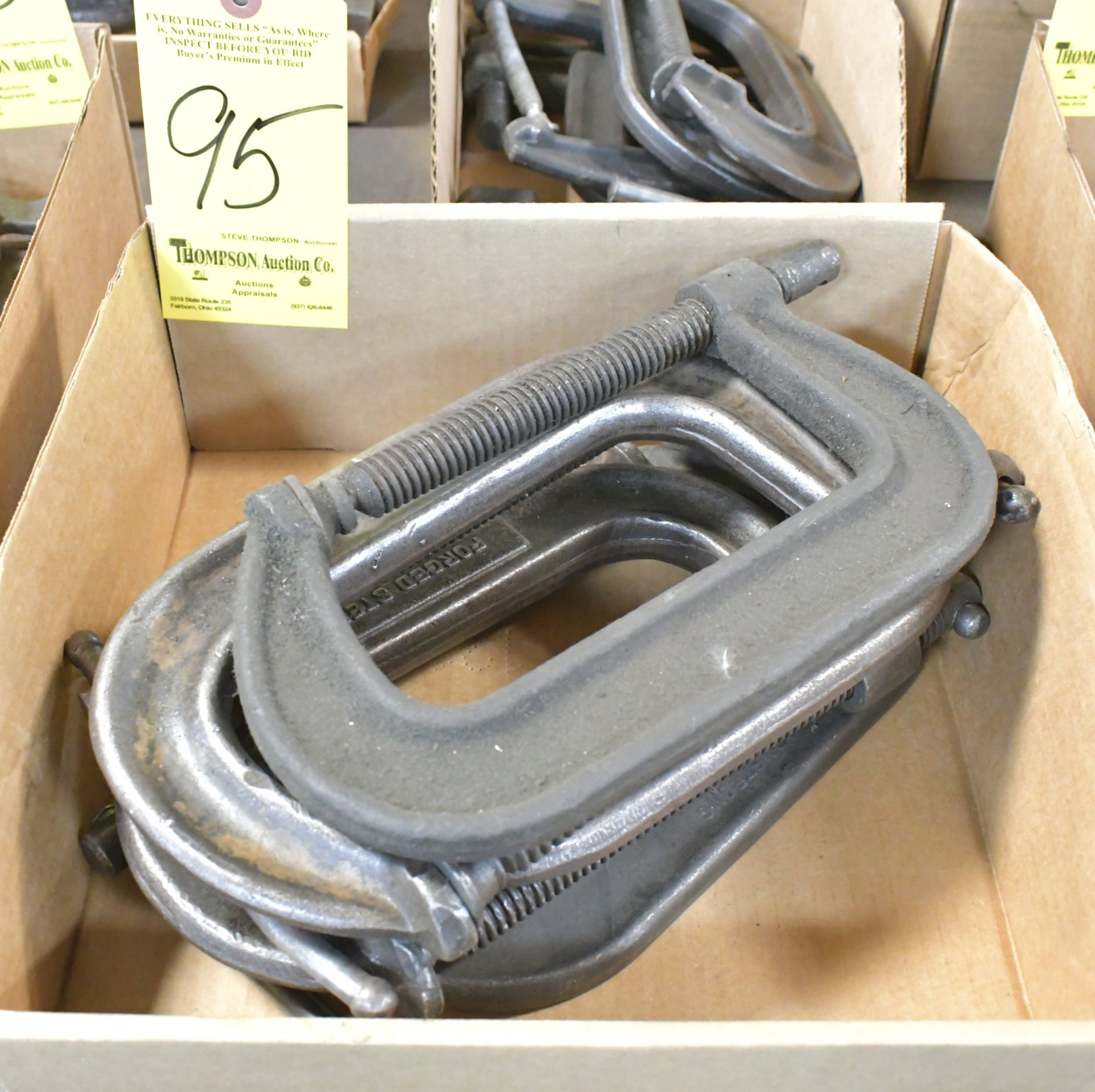 Lot-(5) 6" C-Clamps in (1) Box