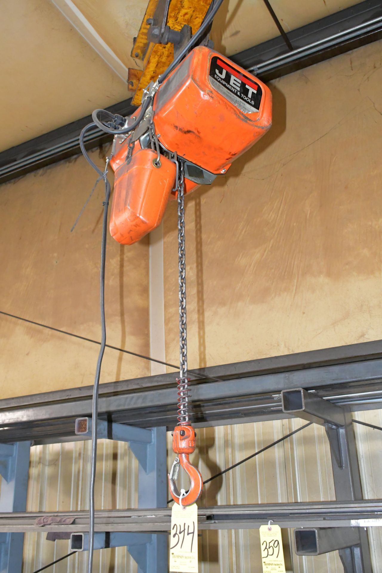 David Round & Son Approx. 11' Reach 360-Degree Floor Mounted Jib Crane with Jet 1-Ton Capacity - Image 2 of 2