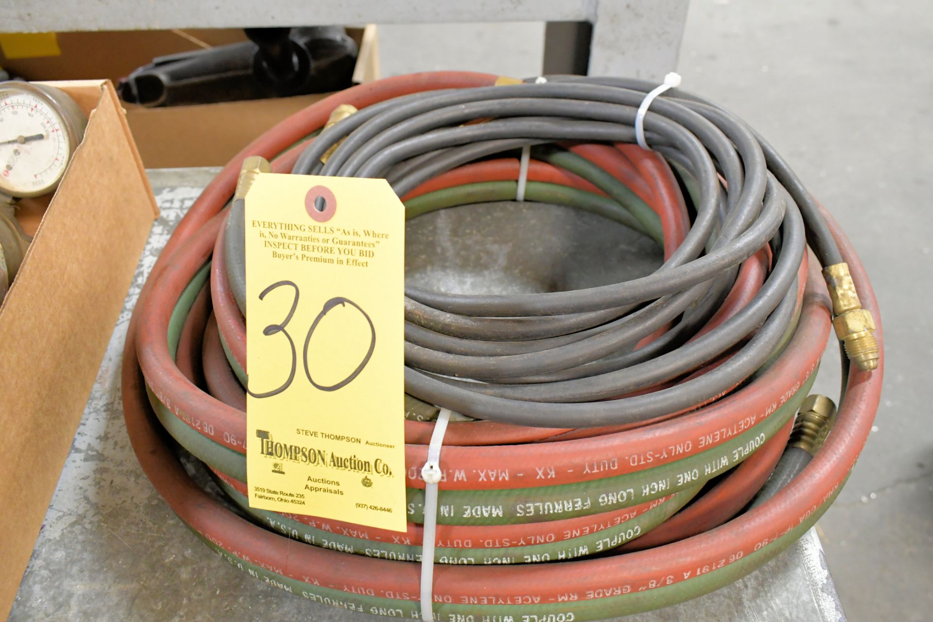 Lot-Oxygen/Acetylene Hose and Gas Hose in (1) Stack