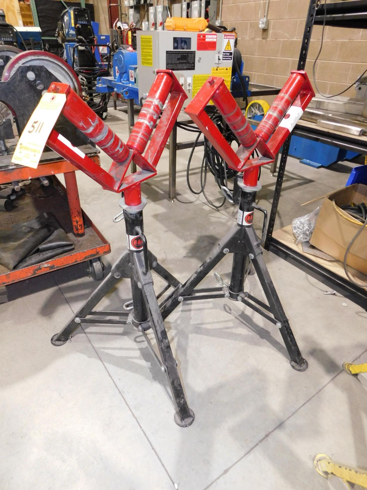 V Shaped Roller Support & Pipe Stands