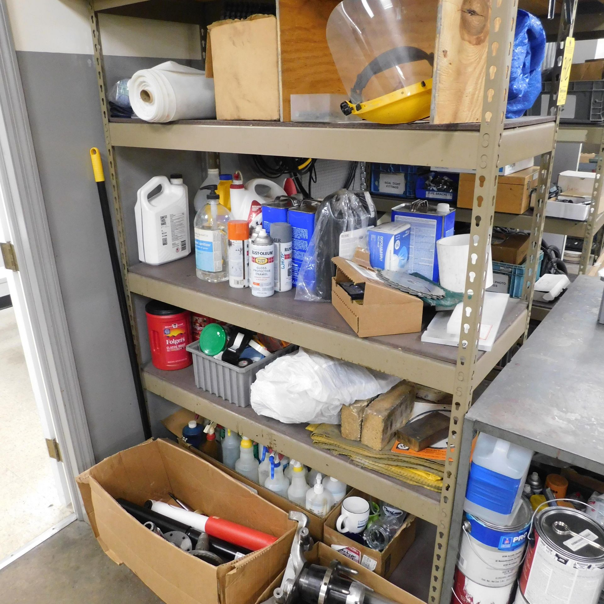 (2) Sections Metal Shelving, 48" X 72" X 18 1/2" Deep, with All Contents of Maintenance Items, etc. - Image 8 of 8