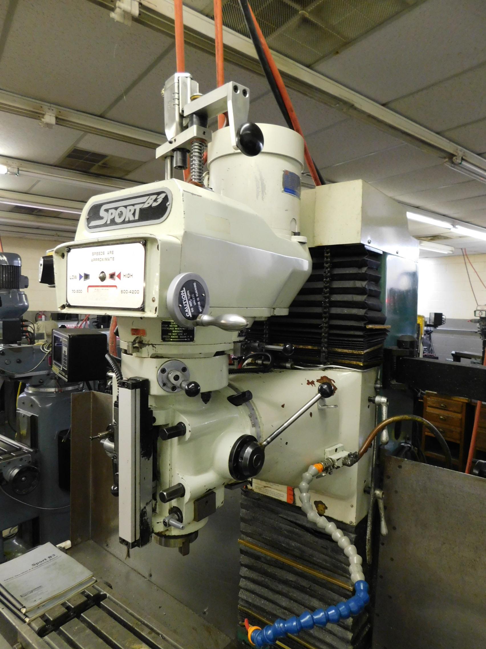 SWI Prototrak Model Sport B3 CNC Bed Mill, s/n 970012, Prototrak M3 CNC ...