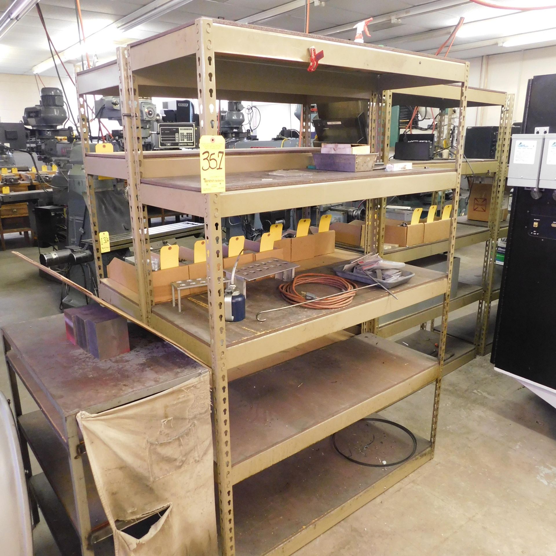 (4) Metal Shelving Unit, 60" X 30" X 18 1/2", No Contents, Shelving Units only - Image 2 of 2