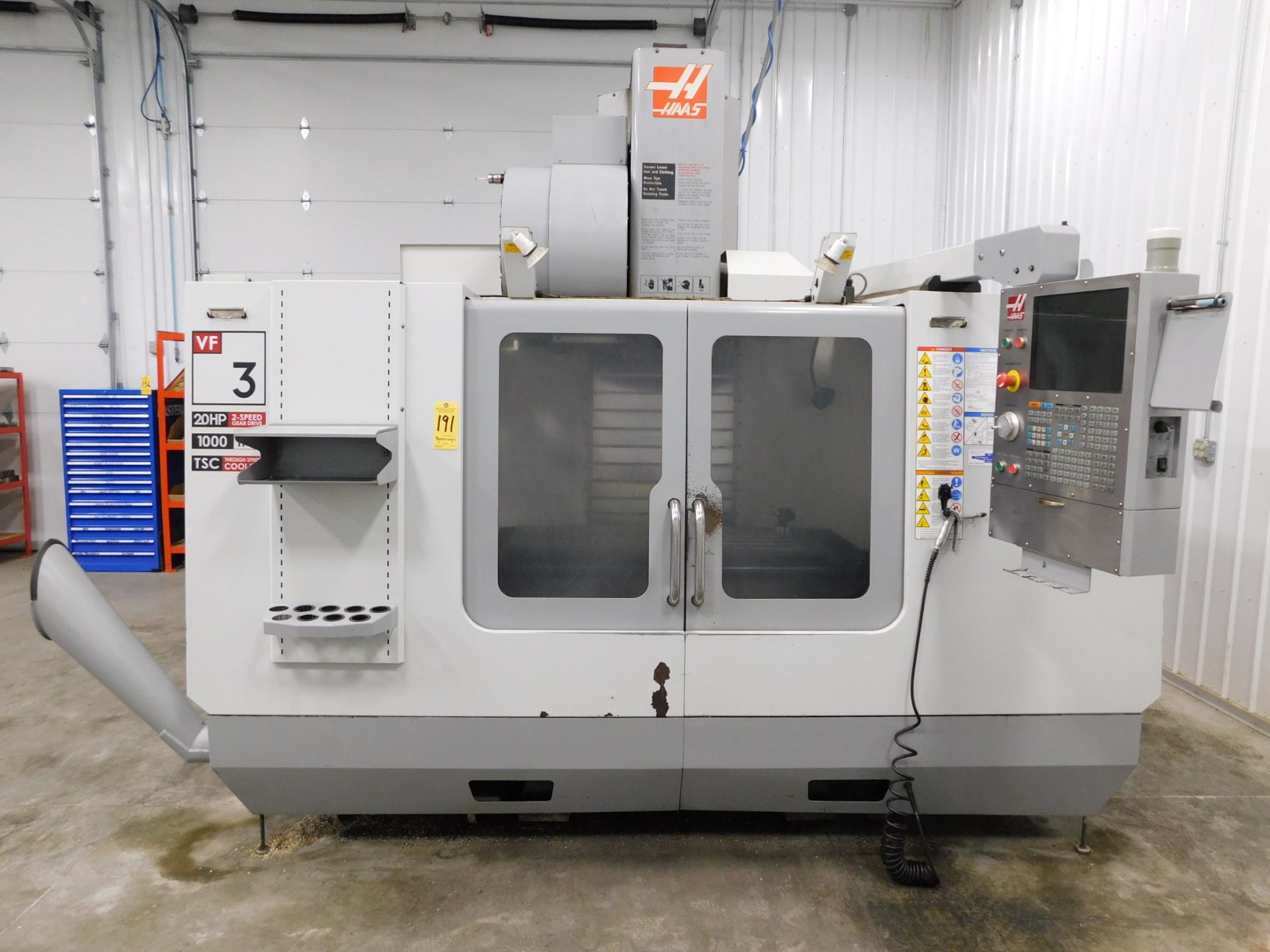 Haas VF-3 Vertical Machining Center sn 1066803, New In 2008, 18"X48" Table, 24ATC, 40Taper