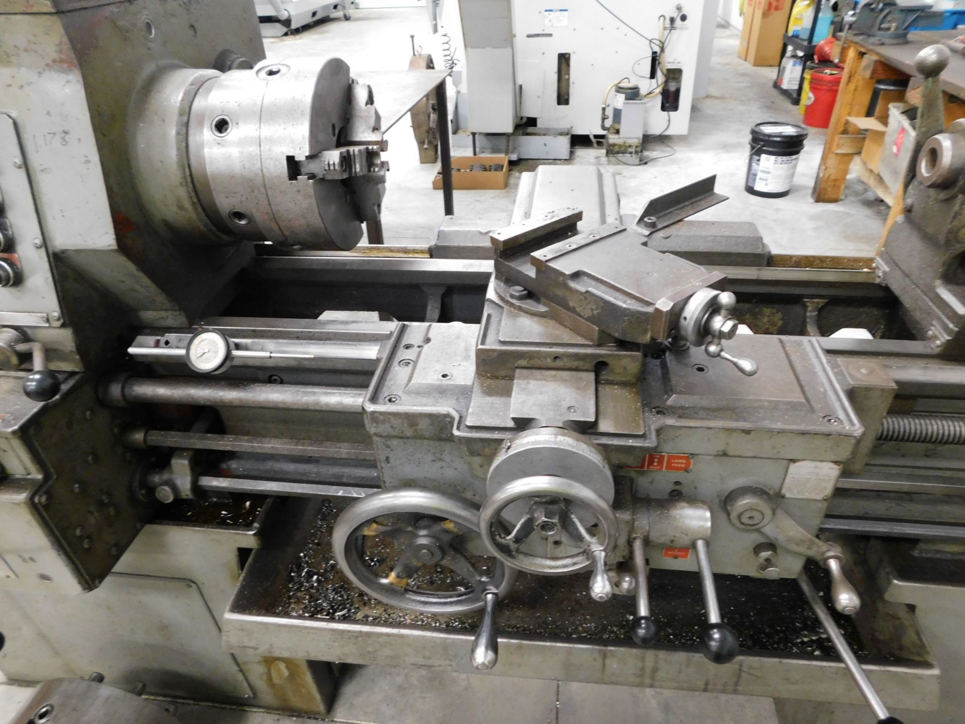 SouthBend Turn-nado 17"X40" Gear Head lathe sn 66-GJ-735, 10" 3-Jaw & 12" 4-Jaw Chucks, Taper - Image 3 of 11