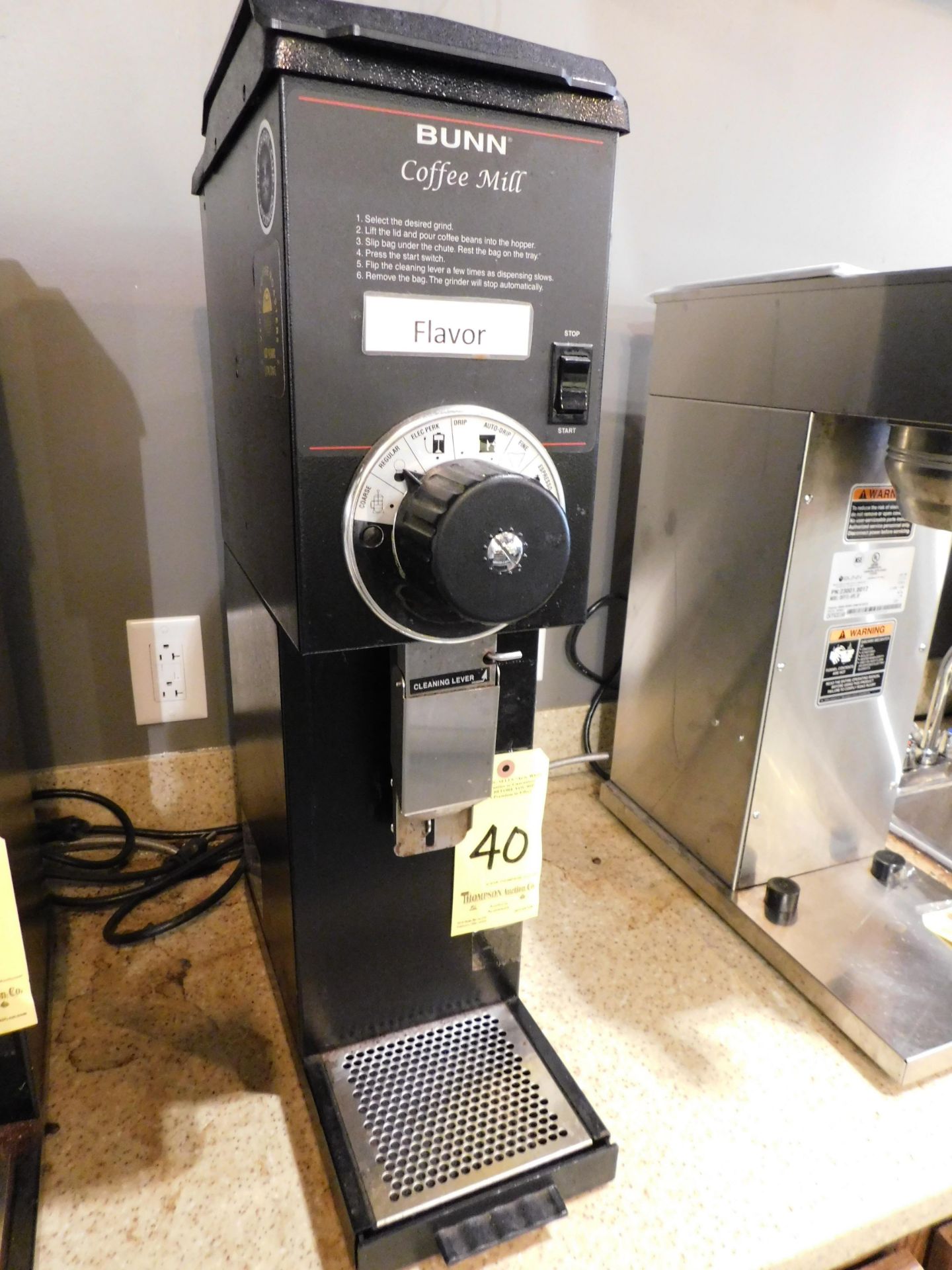 Bunn Coffee Mill, Model:G HD,BLK, SN#:G300050866