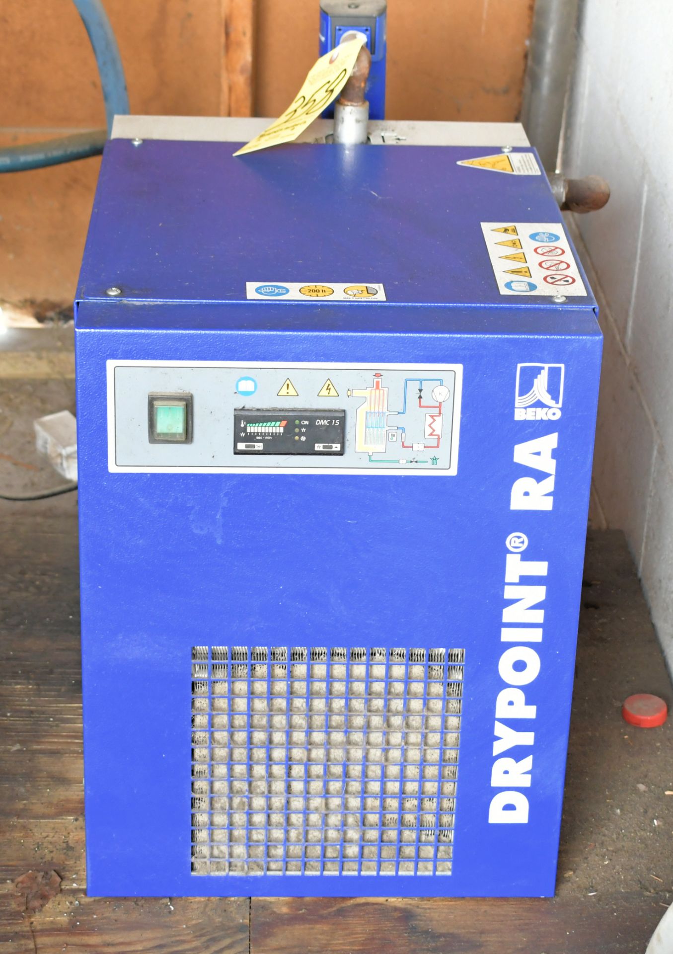 Rol-Air Model H25320S, 25-HP Horizontal Tank Mounted Air Compressor, s/n 90-8-JK, with Drypoint - Image 5 of 5