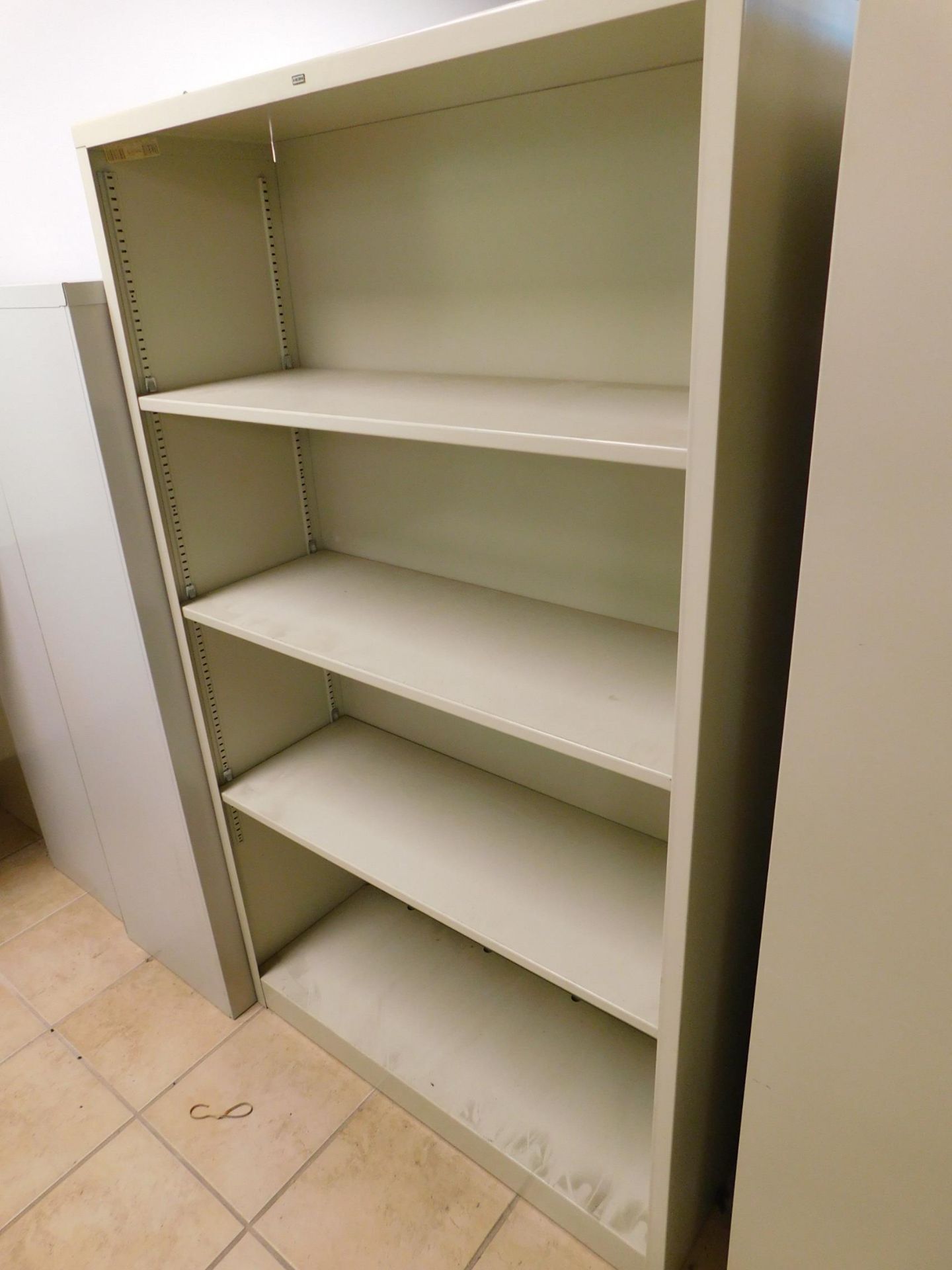 (2) 4-Drawer File Cabinets and (3) Metal Bookshelves - Image 3 of 3