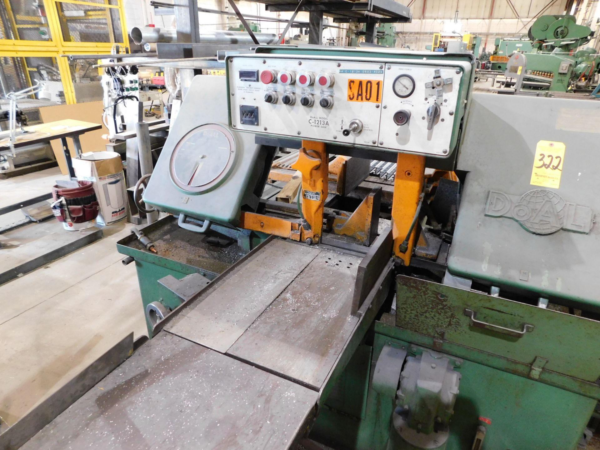 DoAll Model C-1213A Fully Automatic Horizontal Band Saw, s/n 412-89354, 1 1/4" Blade, 12" X 13" - Image 2 of 7