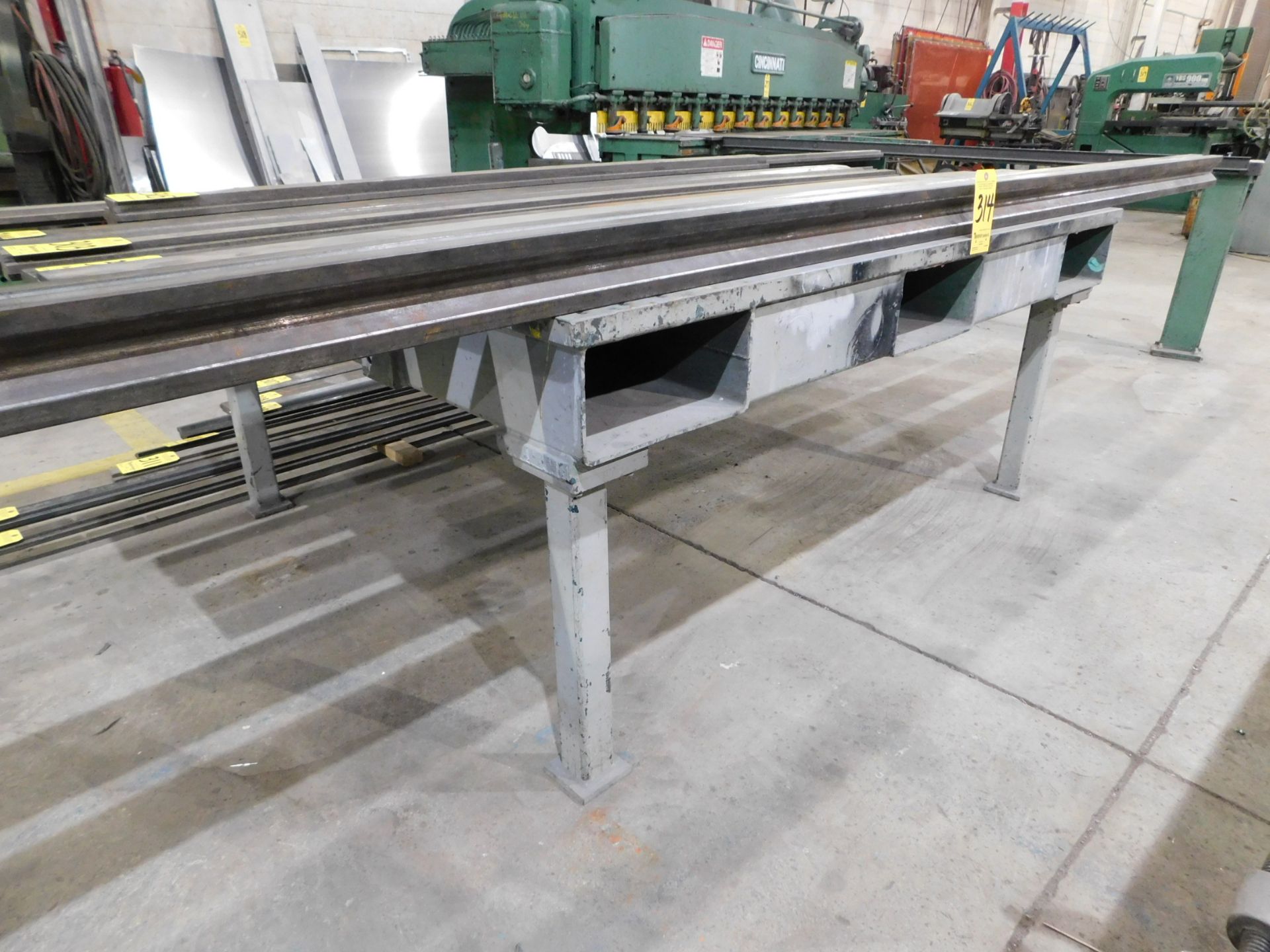 Heavy Duty Steel Welding Table, 60" X 68" X 30" High, 1 1/4" Thick Steel Top