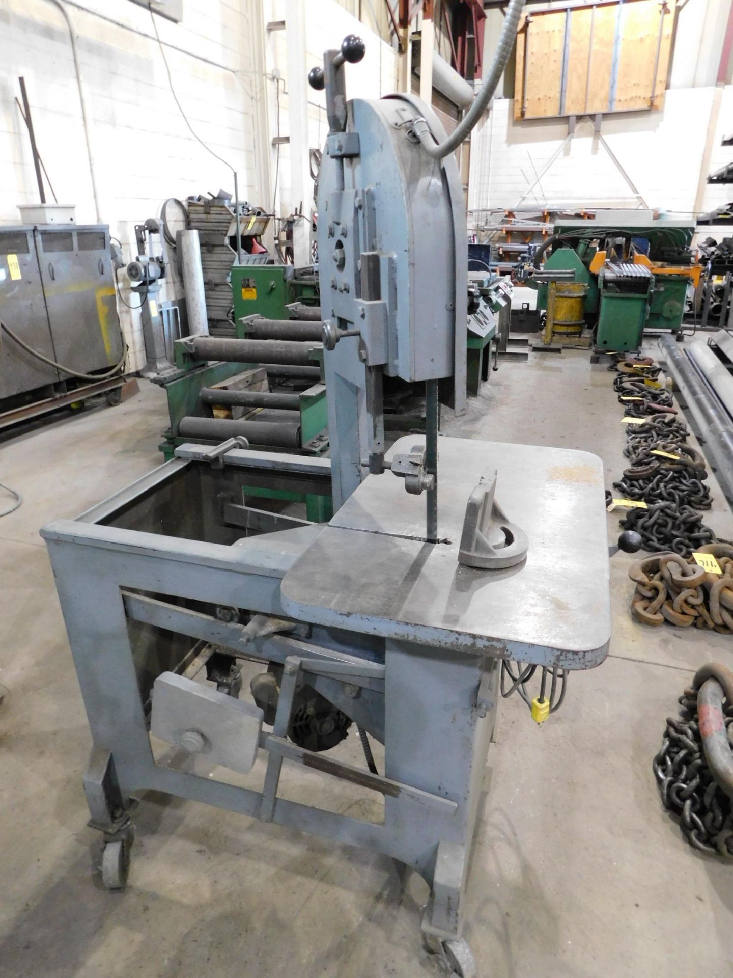 Roll In Vertical Band Saw, s/n 79372, 110/1/60 - Image 3 of 6