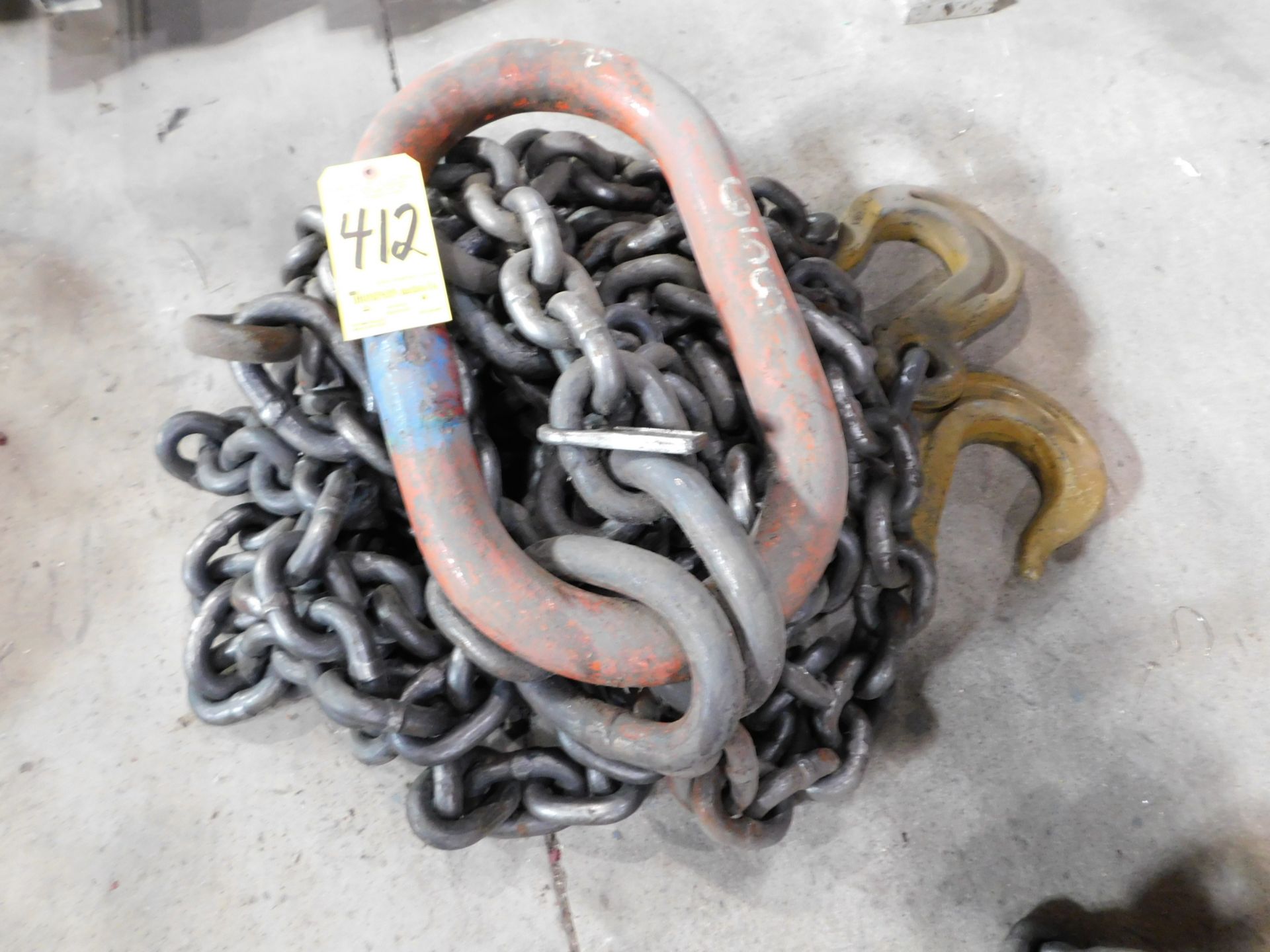 Lifting Chain, 2-Hook, 24'8" Long, 61,000 Lb. Capacity
