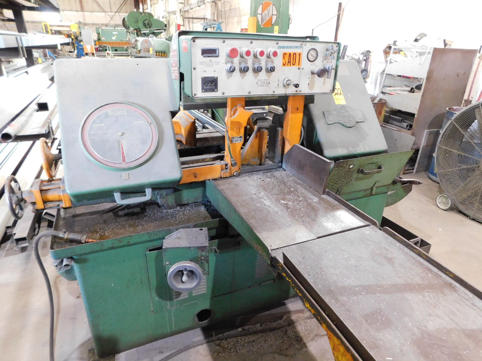 DoAll Model C-1213A Fully Automatic Horizontal Band Saw, s/n 412-89354, 1 1/4" Blade, 12" X 13" - Image 7 of 7