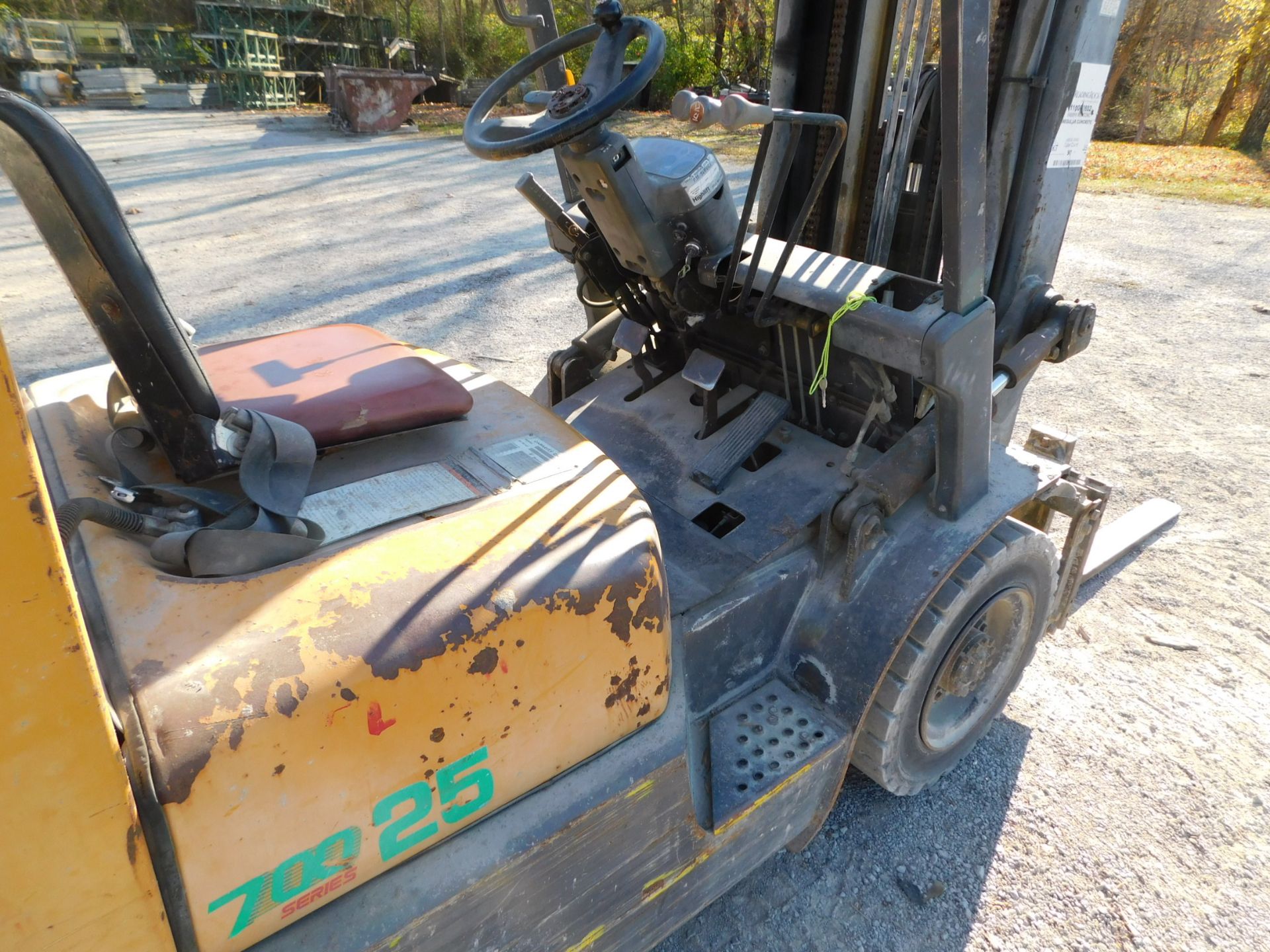 TCM Model FG25M5T Forklift, s/n A31T55940, 3,400 Lb. Capacity, LP, Solid Pneumatic Tires, 3-Stage - Image 6 of 18