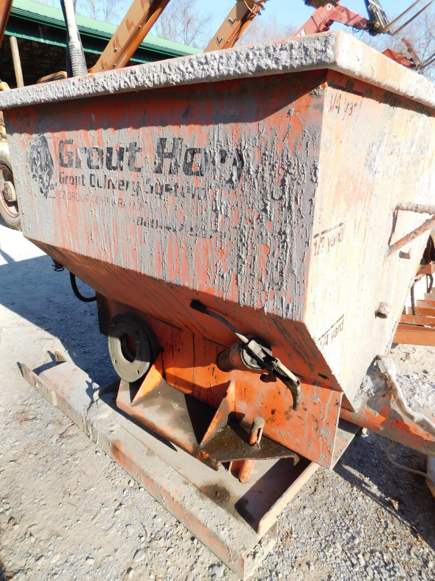 EZG Grout Hog Model GH75 Uphill Grout Delivery Systems, 3/4 Yd. Capacity, Auxiliary Hydraulic - Image 5 of 6