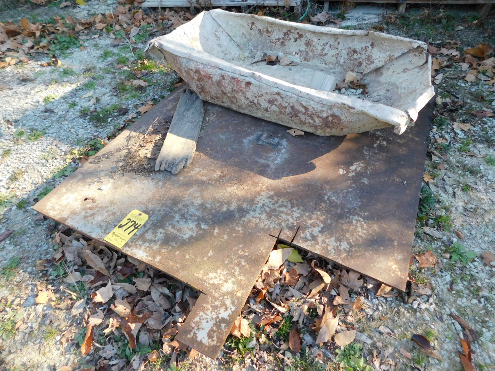 Steel Plate and Mortar Tub