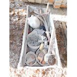 Mortar Tub and Contents