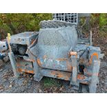 EZG Mud Hog Model MH12 Gas Powered Grout/Mortar/Concrete Mixer, Needs Repair, Bad Bearings