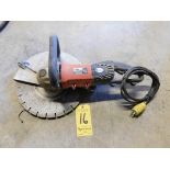 Diamond Products Model C-14 Concrete Saw with 14" Diameter Diamond Blade