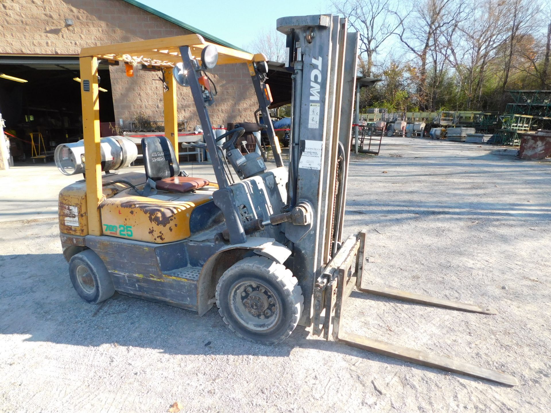 TCM Model FG25M5T Forklift, s/n A31T55940, 3,400 Lb. Capacity, LP, Solid Pneumatic Tires, 3-Stage - Image 2 of 18