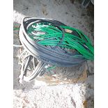 Steel Cable, Electrical Wire, and Water Hose