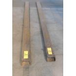 Pair, Fork Lift Extensions, 8' Length X 6" Wide X 3" High