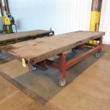 Heavy Duty Roll Around Table, 12' Long X 45" Wide X 38" Tall