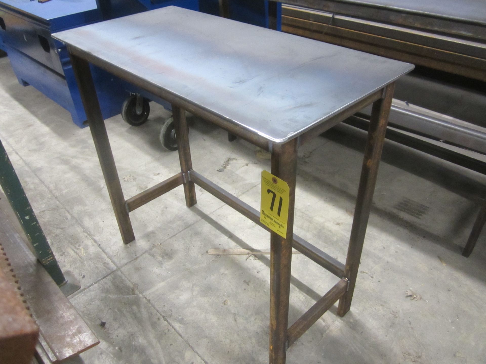 Custom Built Welding Table, 18 1/2" X 38"