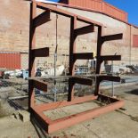 Cantilever Steel Rack, 36" Arms, (3) Divisions, 54" Base Width, 127" Overall Height