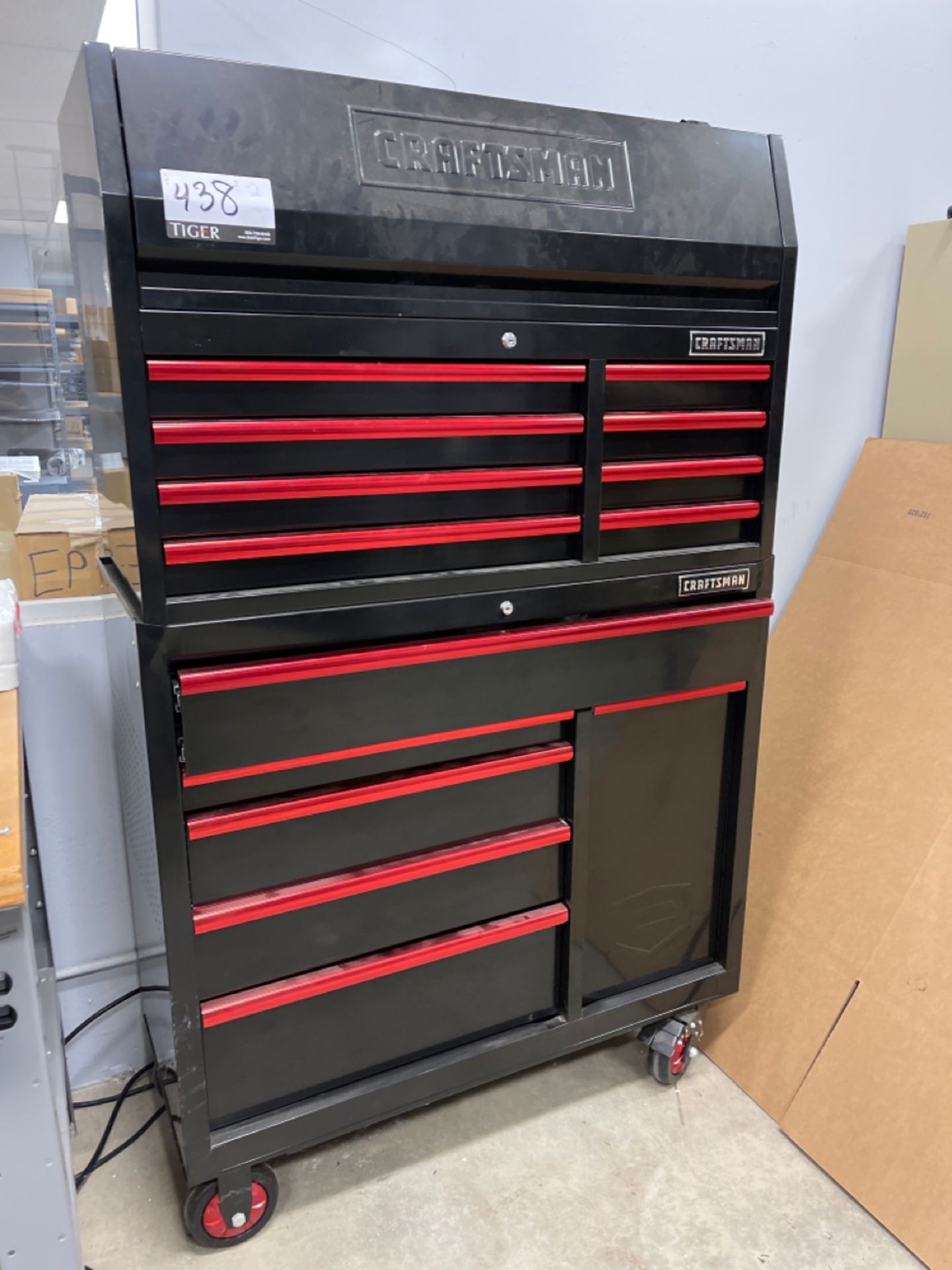 Lot Craftsman Toolbox, Cabinet & Tools