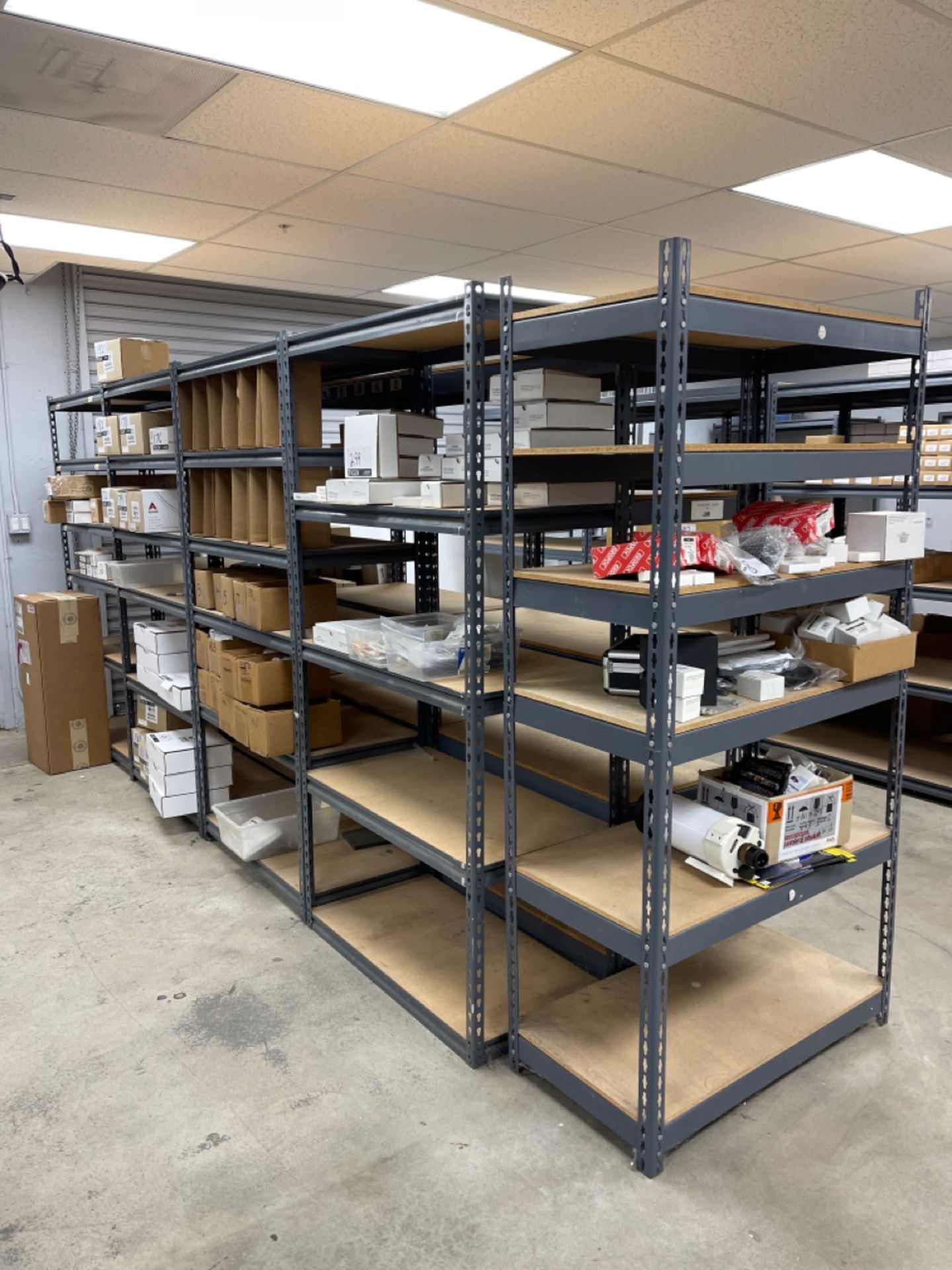 Lot (30) Industrial Shelves **Note: Stock Photos Used**