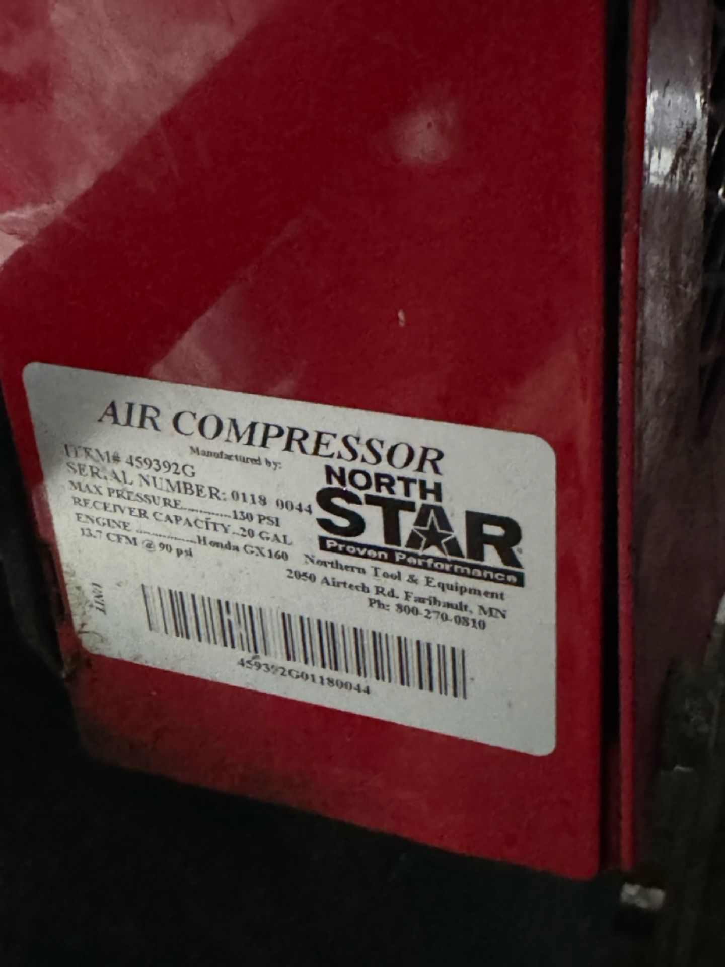 NorthStar Air Compressor - Image 5 of 8
