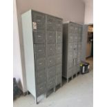 Lot (11) Sections Global Industrial Employee Lockers, (3) Sections Global Industrial Employee