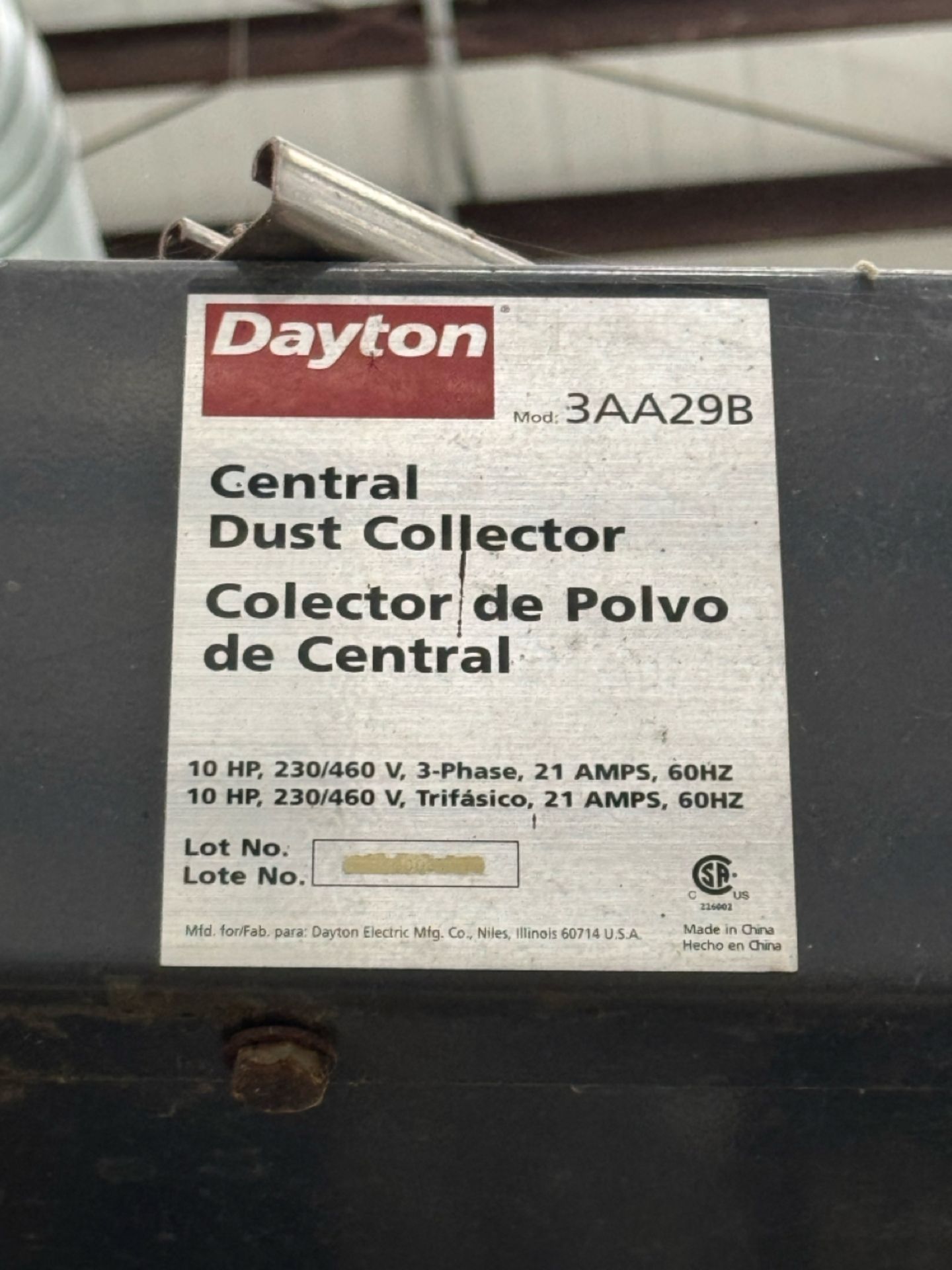Dayton Central Dust Collector - Image 2 of 4